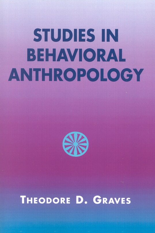 Couverture_Studies In Behavioral Anthropology