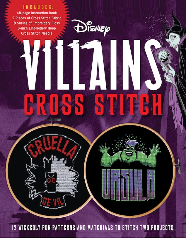 Front cover_Disney Villains Cross Stitch