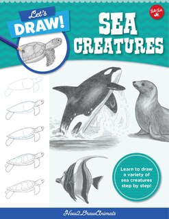 Front cover_Let's Draw Sea Creatures