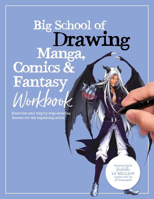 Front cover_Big School of Drawing Manga, Comics & Fantasy Workbook