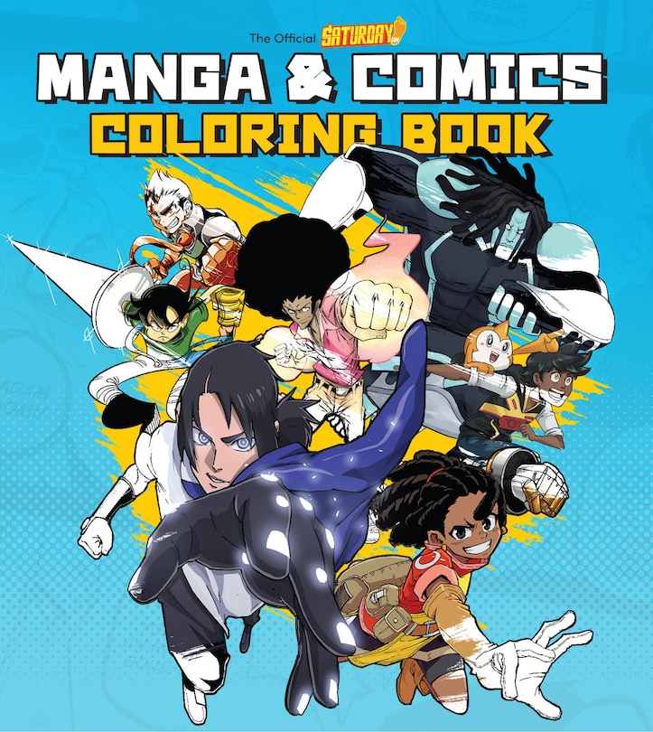 Front cover_Saturday AM Manga and Comics Coloring Book