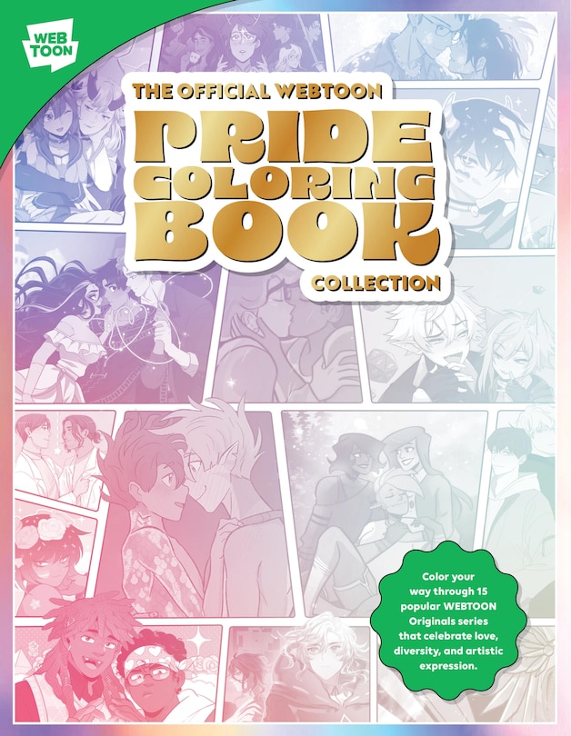 Front cover_The Official WEBTOON Pride Coloring Book Collection