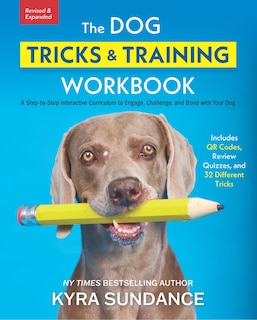 Front cover_The Dog Tricks and Training Workbook, Revised and Expanded