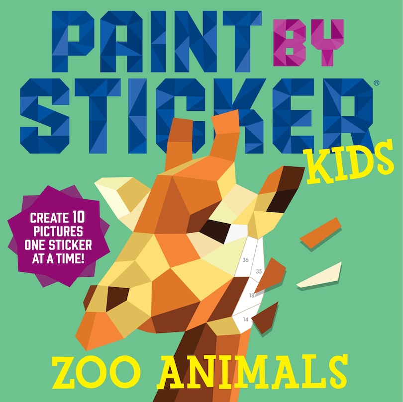 Front cover_Paint by Sticker Kids: Zoo Animals