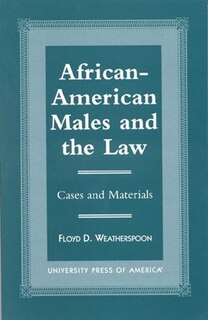 Couverture_African-American Males and the Law