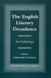 Front cover_The English Literary Decadence