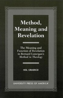 Front cover_Method, Meaning and Revelation