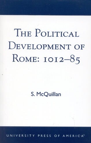 Front cover_The Political Development of Rome