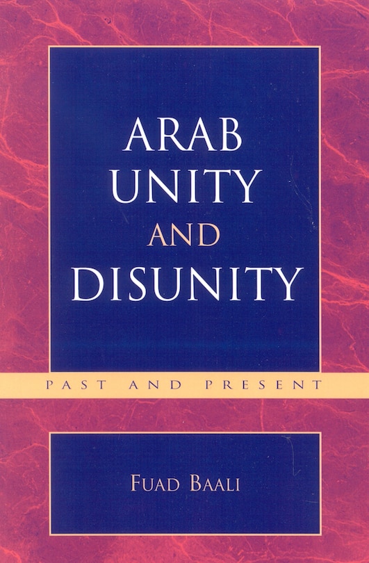 Front cover_Arab Unity and Disunity