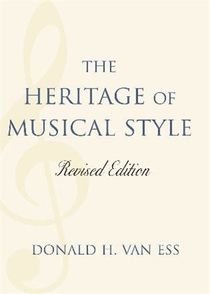 Front cover_Heritage of Musical Style