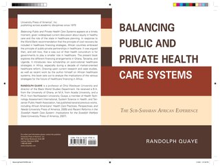 Couverture_Balancing Public and Private Health Care Systems