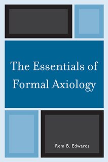Front cover_The Essentials of Formal Axiology