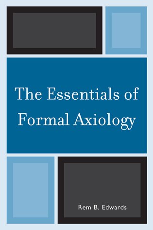 Front cover_The Essentials of Formal Axiology