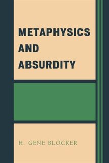 Couverture_Metaphysics And Absurdity
