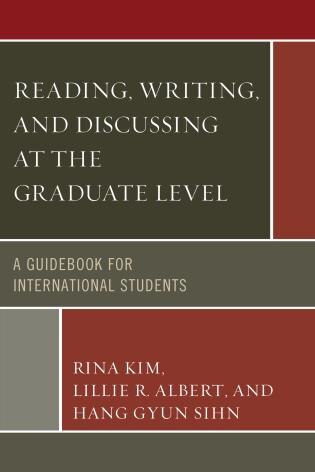Couverture_Reading, Writing, And Discussing At The Graduate Level