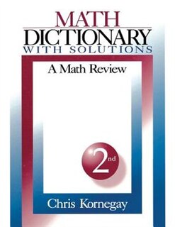 Front cover_Math Dictionary With Solutions