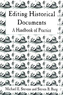 Front cover_Editing Historical Documents