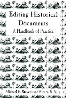 Couverture_Editing Historical Documents