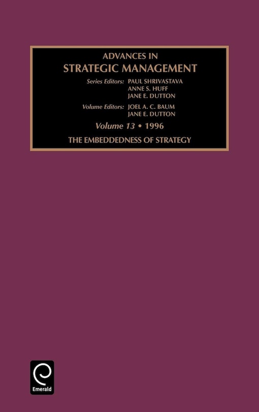 Couverture_Embeddedness of Strategy
