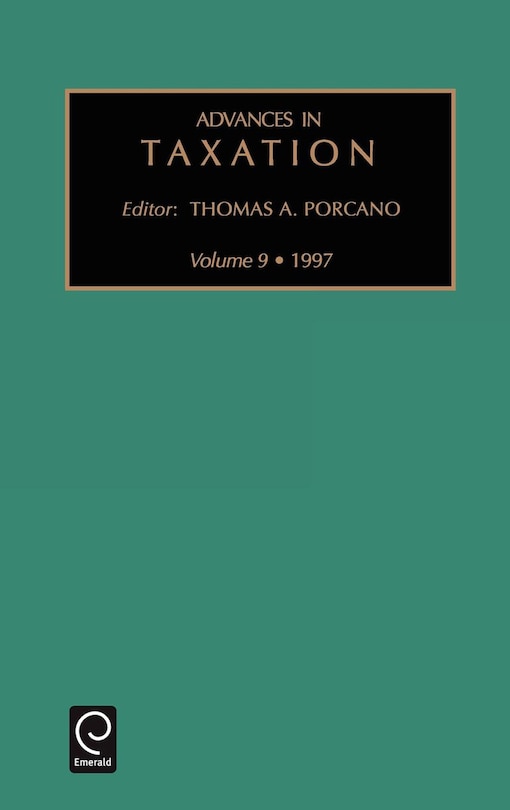 Front cover_Advances in Taxation