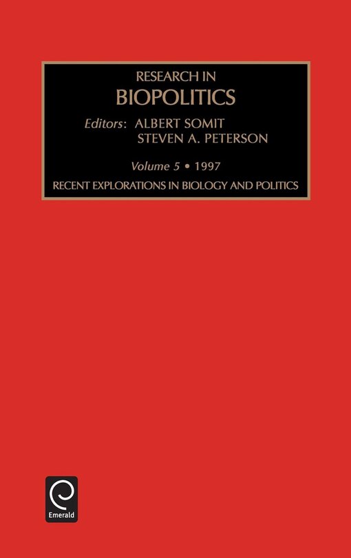Couverture_Recent Explorations in Biology and Politics