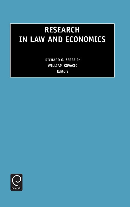 Couverture_Research in Law and Economics