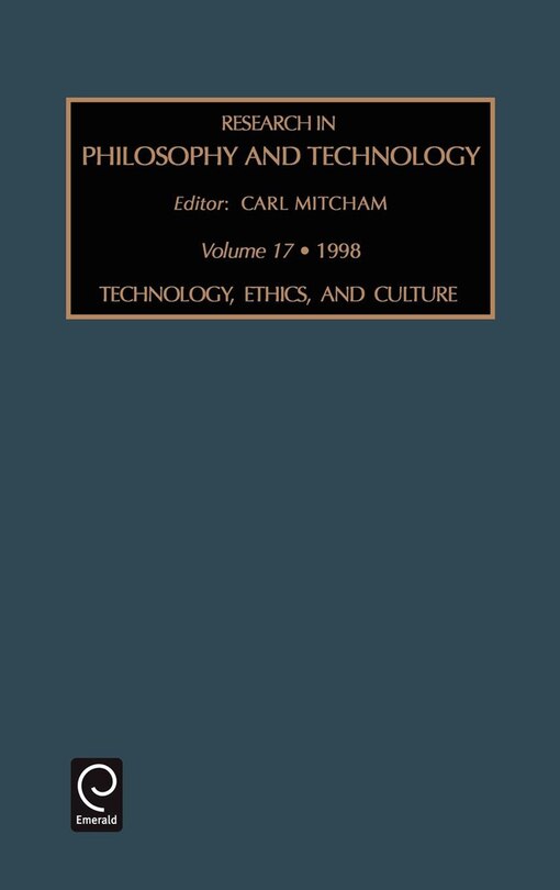 Front cover_Research in philosophy and technology