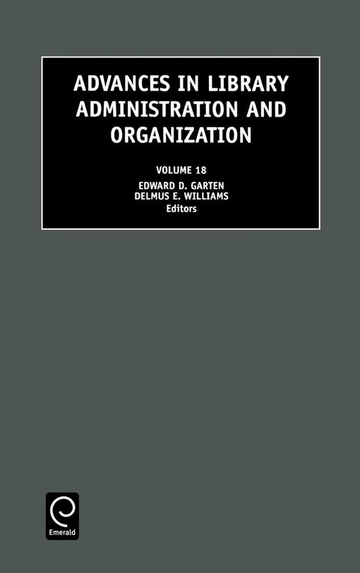 Couverture_Advances in Library Administration and Organization