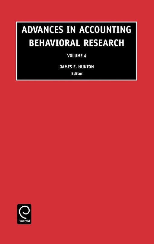 Couverture_Advances in Accounting Behavioral Research
