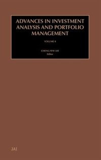 Couverture_Advances In Investment Analysis And Portfolio Management