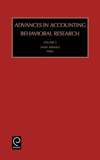 Front cover_Advances In Accounting Behavioral Research