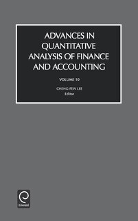 Couverture_Advances In Quantitive Analysis Of Finance And Accounting