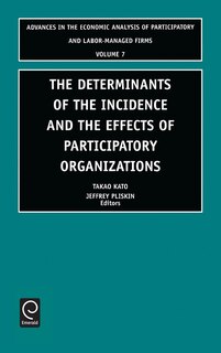 Couverture_Determinants of the Incidence and the Effects of Participatory Organizations