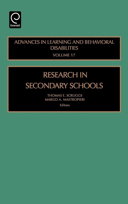 Front cover_Research In Secondary Schools