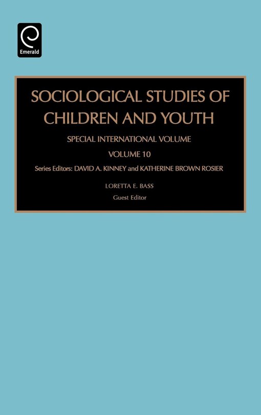 Front cover_Sociological Studies Of Children And Youth