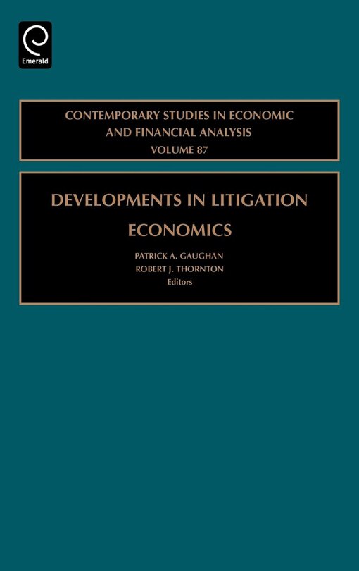 Couverture_Developments in Litigation Economics