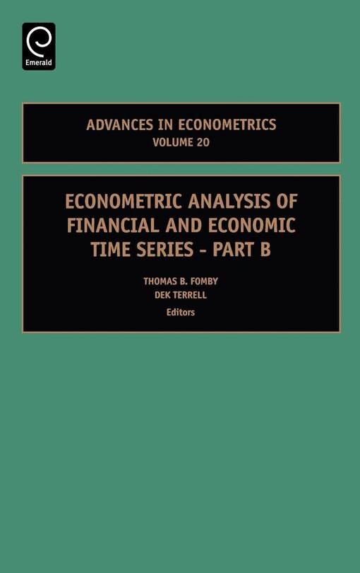 Front cover_Econometric Analysis of Financial and Economic Time Series
