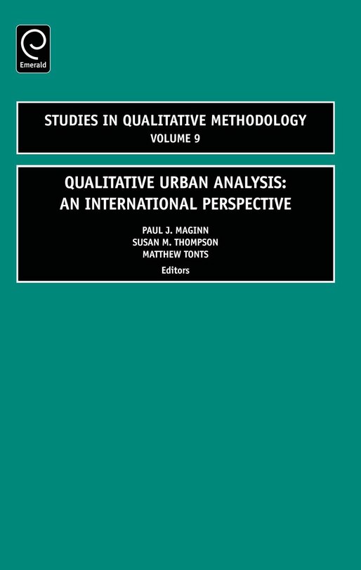 Front cover_Qualitative Urban Analysis