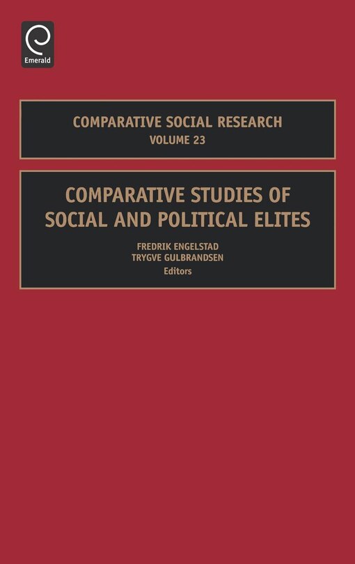 Front cover_Comparative Studies Of Social And Political Elites