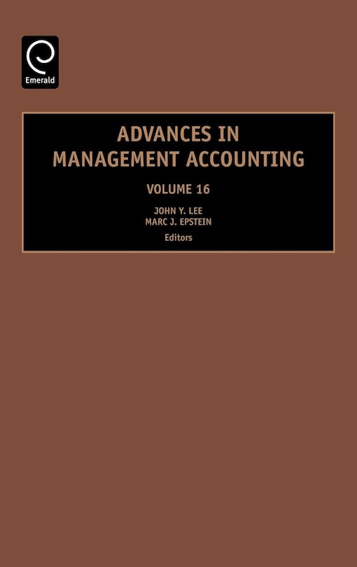 Front cover_Advances in Management Accounting