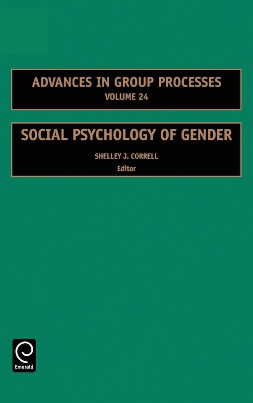 Couverture_Social Psychology of Gender