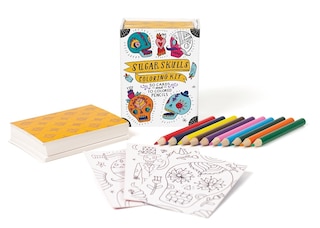 Front cover_Sugar Skulls Coloring Kit