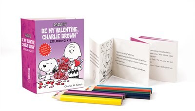 Front cover_Peanuts: Be My Valentine, Charlie Brown Coloring Kit