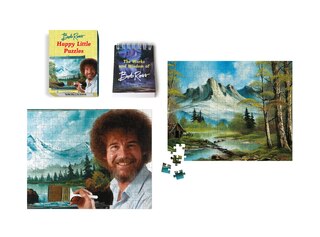Front cover_Bob Ross: Happy Little Puzzles