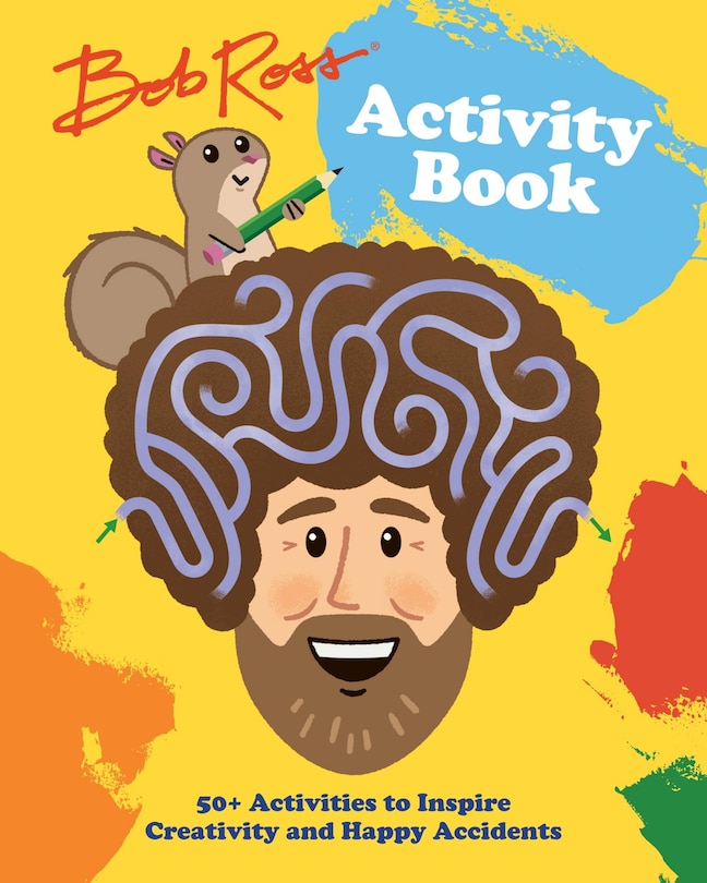 Front cover_Bob Ross Activity Book