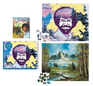Front cover_Bob Ross 2-in-1 Double-sided 500-piece Puzzle