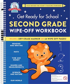 Get Ready For School: Second Grade Wipe-off Workbook