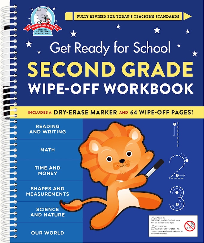 Front cover_Get Ready For School: Second Grade Wipe-off Workbook