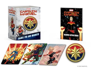 Front cover_Marvel: Captain Marvel Enamel Pin And Magnets