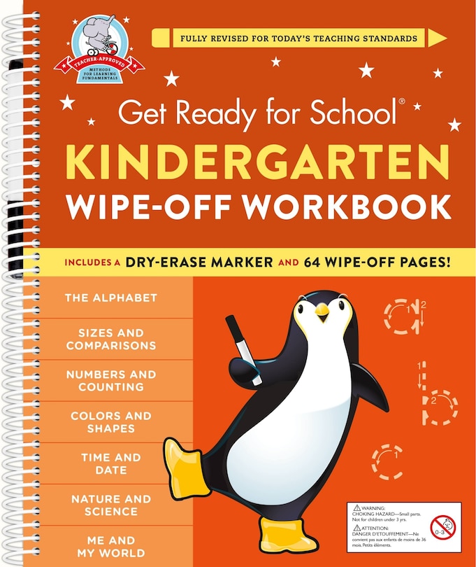 Front cover_Get Ready For School: Kindergarten Wipe-off Workbook